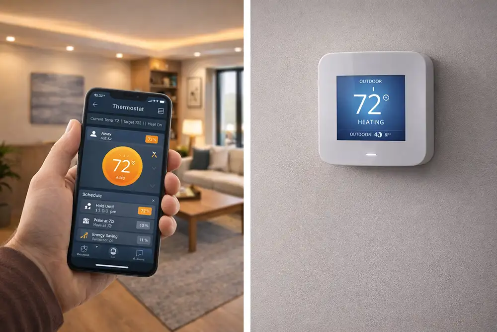Smart thermostat for home automation and energy efficiency